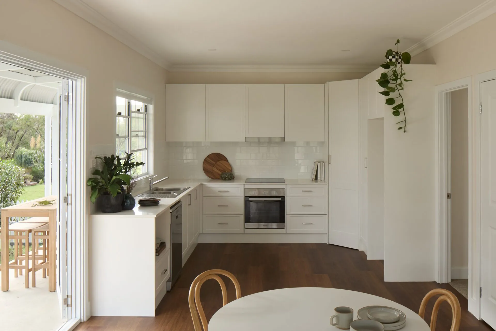 Kitchen of a completed Backyard Grannys granny flat, Bolwarra Heights